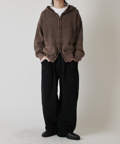 Lui's(ルイス)の「スノーウォッシュジップパーカー(パーカー・メンズ・ブラウン/チャコールグレー・FREE)」の9枚目の写真