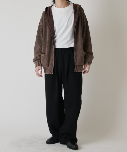 Lui's(ルイス)の「スノーウォッシュジップパーカー(パーカー・メンズ・ブラウン/チャコールグレー・FREE)」の8枚目の写真