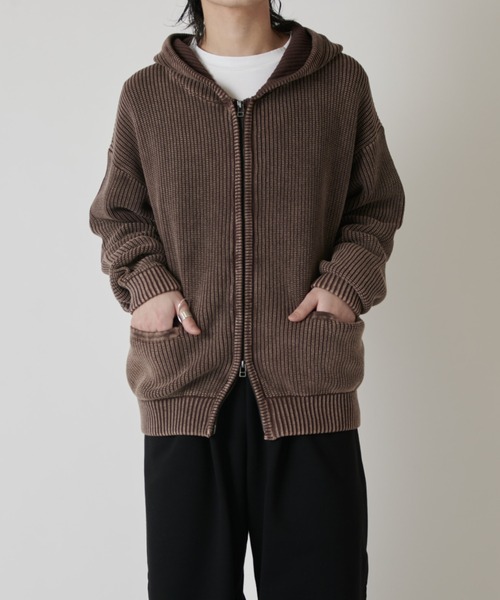 Lui's(ルイス)の「スノーウォッシュジップパーカー(パーカー・メンズ・ブラウン/チャコールグレー・FREE)」の16枚目の写真