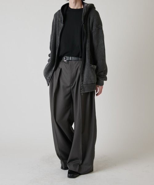 Lui's(ルイス)の「スノーウォッシュジップパーカー(パーカー・メンズ・ブラウン/チャコールグレー・FREE)」の6枚目の写真