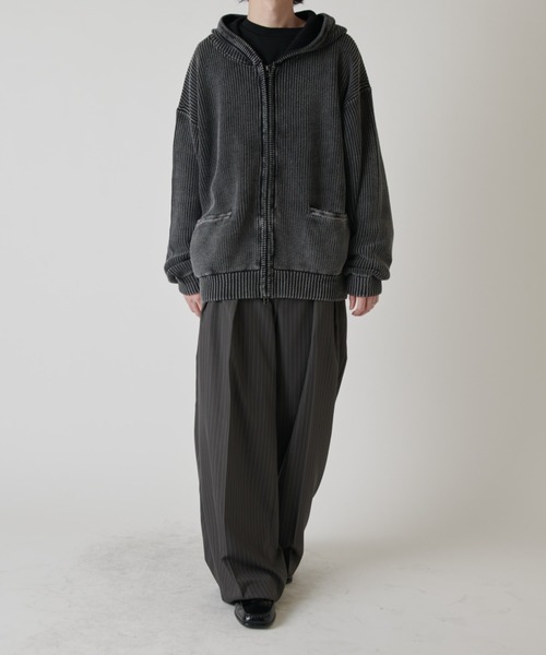 Lui's(ルイス)の「スノーウォッシュジップパーカー(パーカー・メンズ・ブラウン/チャコールグレー・FREE)」の14枚目の写真