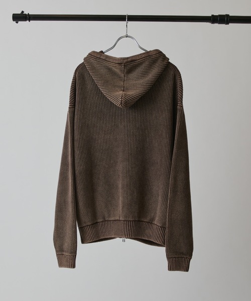 Lui's(ルイス)の「スノーウォッシュジップパーカー(パーカー・メンズ・ブラウン/チャコールグレー・FREE)」の4枚目の写真