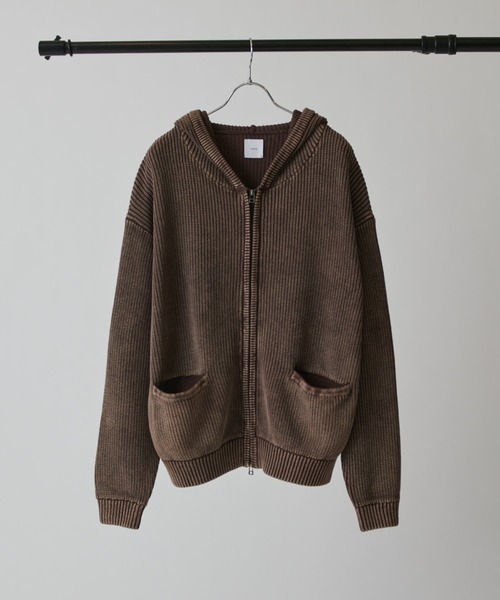 Lui's(ルイス)の「スノーウォッシュジップパーカー(パーカー・メンズ・ブラウン/チャコールグレー・FREE)」の3枚目の写真