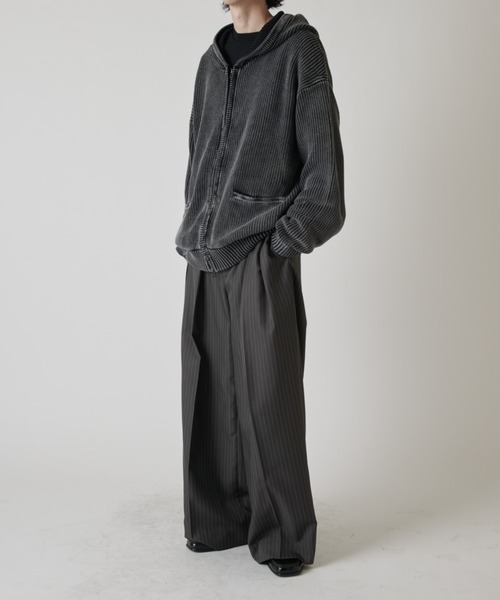 Lui's(ルイス)の「スノーウォッシュジップパーカー(パーカー・メンズ・ブラウン/チャコールグレー・FREE)」の7枚目の写真