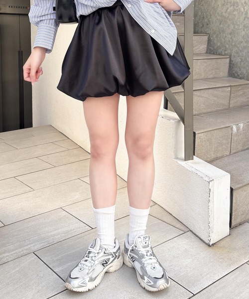 SOELA（ソエラ）の「【INGNI　SOELA】【再入荷】サテンバルーンスカパン／WEB限定（スカート・レディース・オフホワイト/ブラック・M）」の14枚目の写真