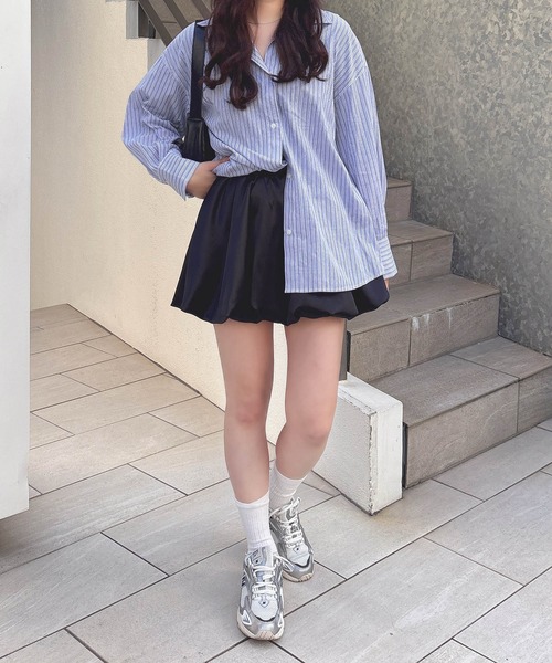 SOELA（ソエラ）の「【INGNI　SOELA】【再入荷】サテンバルーンスカパン／WEB限定（スカート・レディース・オフホワイト/ブラック・M）」の16枚目の写真