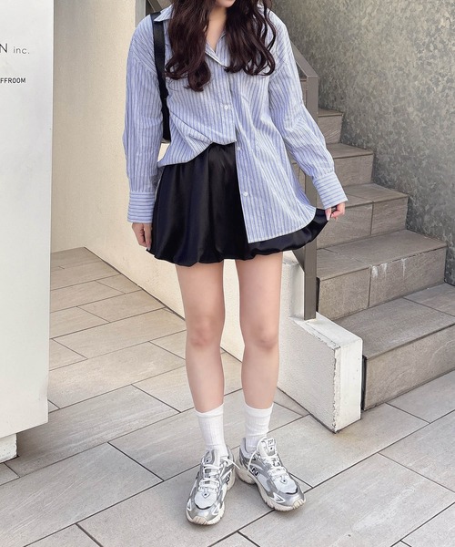 SOELA（ソエラ）の「【INGNI　SOELA】【再入荷】サテンバルーンスカパン／WEB限定（スカート・レディース・オフホワイト/ブラック・M）」の18枚目の写真