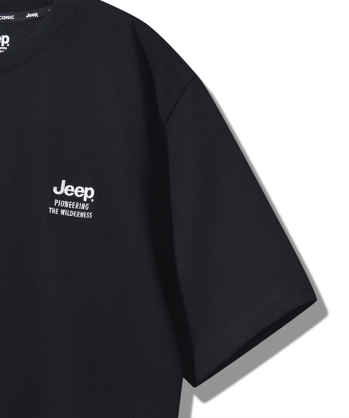 JEEP（ジープ）の「[2PACK] 190g シングルエアグラム半袖Tシャツ (JR5TSU159BK)（Tシャツ/カットソー・レディース・ブラック/ホワイト×ブラック/ホワイト・MEDIUM/SMALL/X-SMALL/2XL/X-LARGE/LARGE）」の7枚目の写真