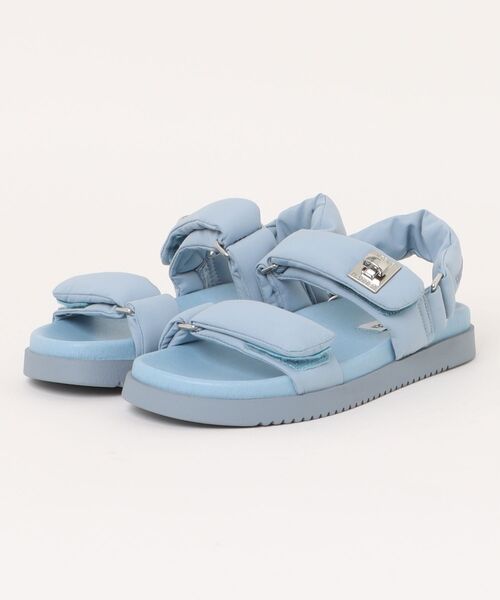 STEVE MADDEN（スティーブマデン）の「ストラップ付パフィーサンダル/S.MADDEN MONAT-XS（サンダル・レディース・アイボリー/ベージュ/ブラック/ブルー・23.5-24/23.5cm/23.0cm/22.5cm/24.5cm/24.0cm）」の10枚目の写真