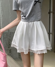 c.u.l | レース フリル タック入りショートパンツ culw903(その他パンツ)