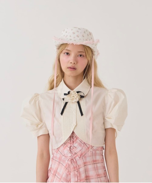 kaorinomori(カオリノモリ)の「kaorinomori プラーハット ロア / カオリノモリ(ハット・レディース・ブラック/ライトブルー/ホワイト・M/57.5cm)」の5枚目の写真