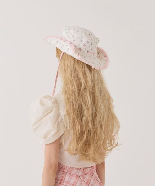 kaorinomori(カオリノモリ)の「kaorinomori プラーハット ロア / カオリノモリ(ハット・レディース・ブラック/ライトブルー/ホワイト・M/57.5cm)」の7枚目の写真