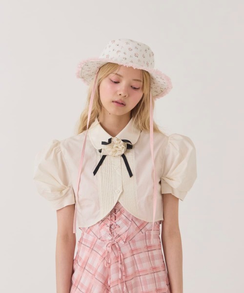 kaorinomori(カオリノモリ)の「kaorinomori プラーハット ロア / カオリノモリ(ハット・レディース・ブラック/ライトブルー/ホワイト・M/57.5cm)」の9枚目の写真