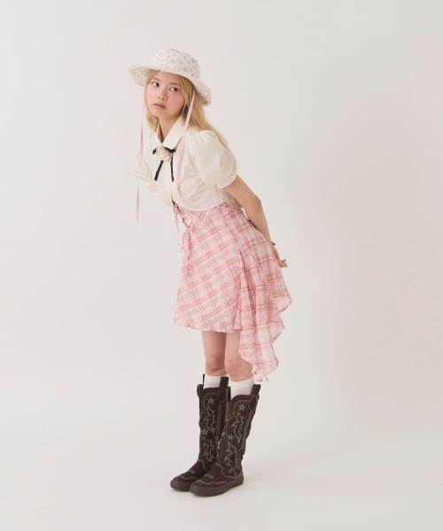 kaorinomori(カオリノモリ)の「kaorinomori プラーハット ロア / カオリノモリ(ハット・レディース・ブラック/ライトブルー/ホワイト・M/57.5cm)」の10枚目の写真