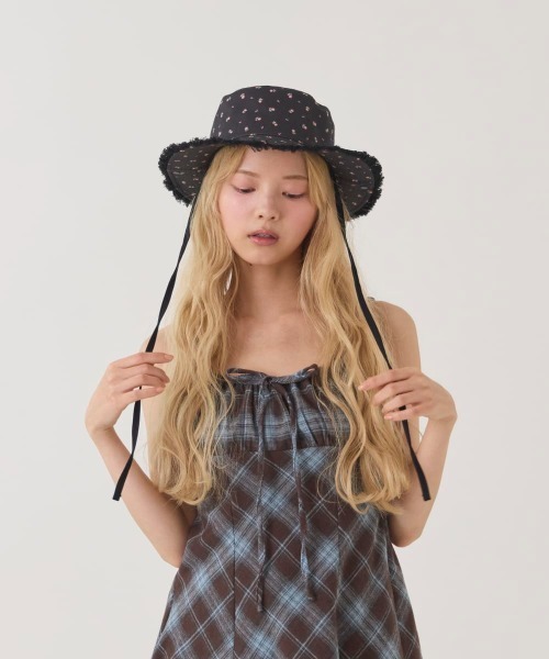 kaorinomori(カオリノモリ)の「kaorinomori プラーハット ロア / カオリノモリ(ハット・レディース・ブラック/ライトブルー/ホワイト・M/57.5cm)」の16枚目の写真