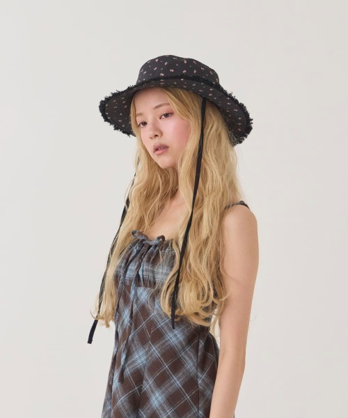 kaorinomori(カオリノモリ)の「kaorinomori プラーハット ロア / カオリノモリ(ハット・レディース・ブラック/ライトブルー/ホワイト・M/57.5cm)」の17枚目の写真