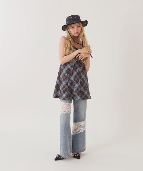 kaorinomori(カオリノモリ)の「kaorinomori プラーハット ロア / カオリノモリ(ハット・レディース・ブラック/ライトブルー/ホワイト・M/57.5cm)」の20枚目の写真