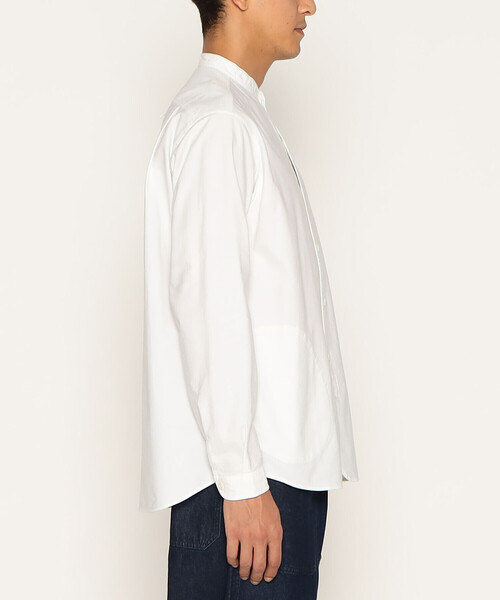 DANTON(ダントン)の「Men's Oxford Band Collar Shirt(シャツ/ブラウス・メンズ・ホワイト/ブルー・44/40/38/42)」の11枚目の写真