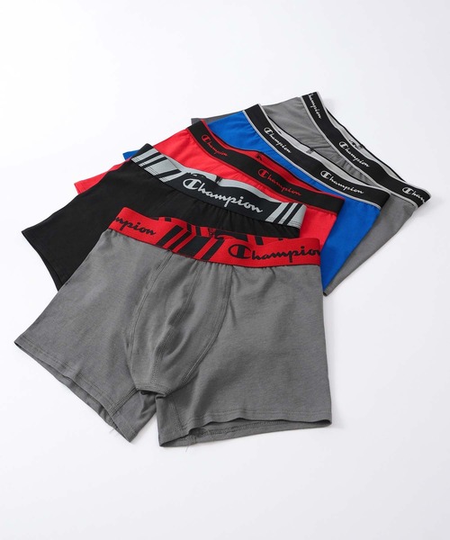 Champion(チャンピオン)の「【5枚セット】Champion Cotton Stretch Trunk 抗菌防臭 前閉じ ボクサーパンツ 95450002(ボクサーパンツ・メンズ・その他8/その他2/その他1/その他5/その他3/その他7/その他4/その他6・L/M/XL)」の2枚目の写真