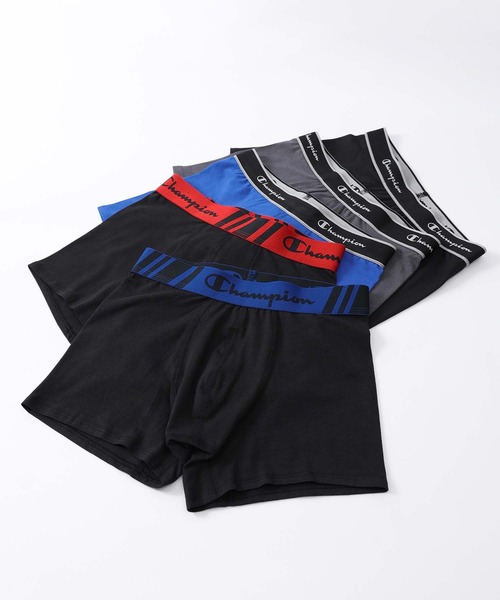 セール】【5枚セット】Champion Cotton Stretch Trunk 抗菌防臭 前閉じ