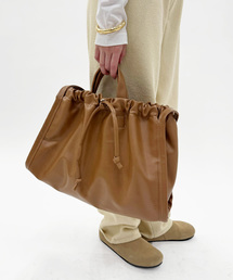 EDIT. FOR LULU | 【HVISK/ヴィスク】brown big bag(クラッチバッグ)