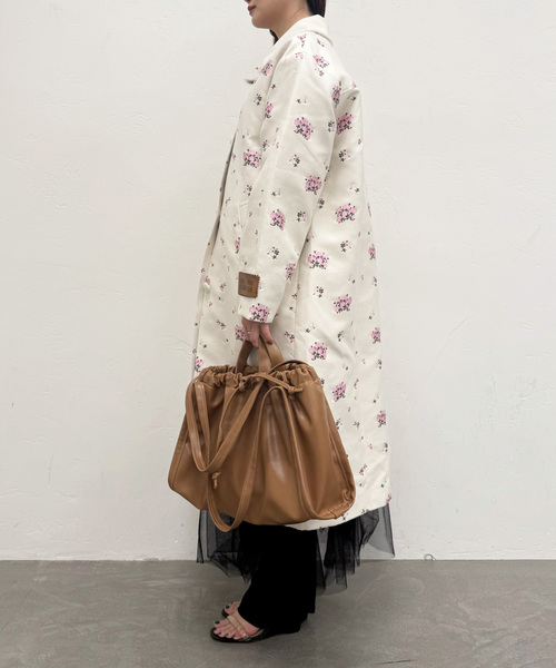 EDIT. FOR LULU（エディットフォールル）の「【HVISK/ヴィスク】brown big bag（クラッチバッグ・レディース・ブラウン・FREE）」の4枚目の写真