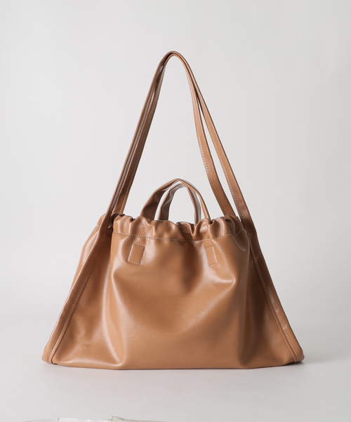 EDIT. FOR LULU（エディットフォールル）の「【HVISK/ヴィスク】brown big bag（クラッチバッグ・レディース・ブラウン・FREE）」の7枚目の写真