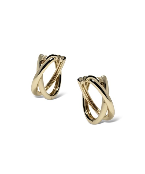 Lyvi(ライビィ)の「Layered Arc Hoop Pierce / 金属アレルギー対応(ピアス(両耳用)・レディース・シルバー/ゴールド・FREE)」の2枚目の写真