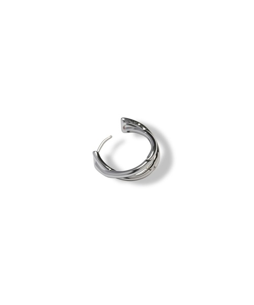 Lyvi(ライビィ)の「Layered Arc Hoop Pierce / 金属アレルギー対応(ピアス(両耳用)・レディース・シルバー/ゴールド・FREE)」の3枚目の写真