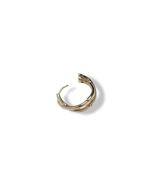 Lyvi(ライビィ)の「Layered Arc Hoop Pierce / 金属アレルギー対応(ピアス(両耳用)・レディース・シルバー/ゴールド・FREE)」の4枚目の写真