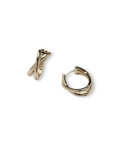 Lyvi(ライビィ)の「Layered Arc Hoop Pierce / 金属アレルギー対応(ピアス(両耳用)・レディース・シルバー/ゴールド・FREE)」の10枚目の写真