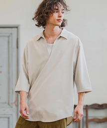 CAMBIO | ms6421-Stretch Tropical Skipper 3-4 Sleeve Pullover Shirts 七分袖プルオーバーシャツ(S67526cmb)(シャツ/ブラウス)