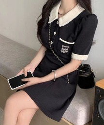 NANEA（ナネア）の「バイカラーポロワンピース（ワンピース）」
