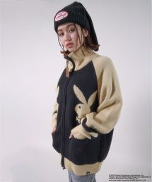 PLAYBOY（プレイボーイ）の「ニットカーディガン（カーディガン/ボレロ）」