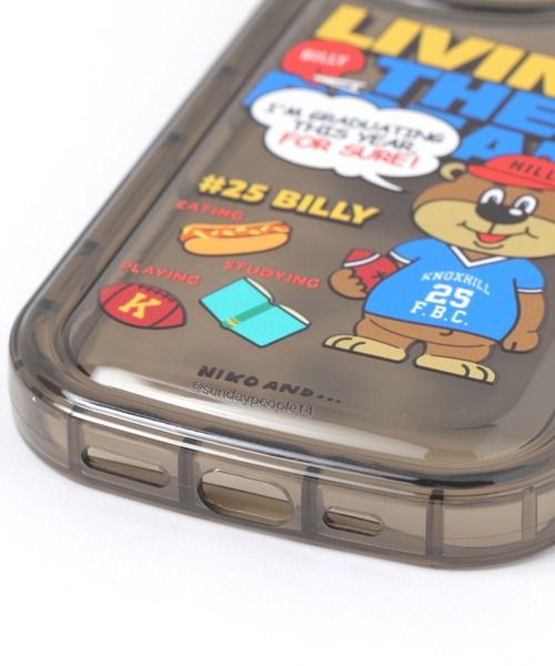 niko and...（ニコアンド）の「【BILLY(ビリー)】スタンド付きクリアiPhoneケース（iPhone14/15）（スマホケース/カバー・レディース・ブラック/その他1・0）」の8枚目の写真