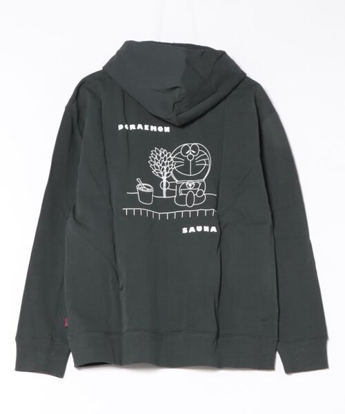 TETERA(テテラ)の「●TETERA×ドラえもん●UNISEX KIDS PULL SAUNA PARKA / ドラえもんプリント シャイニー加工 プルオーバー パーカー tete22-014,tete22-014-k(パーカー・レディース・グレー/オフホワイト/スミクロ・XL/L/110)」の4枚目の写真