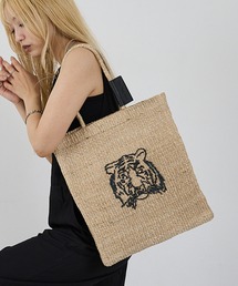 The Bagmati | 【BAGMATI】ANIMAL BAG アニマル刺繍 かご トート バッグ(トートバッグ)