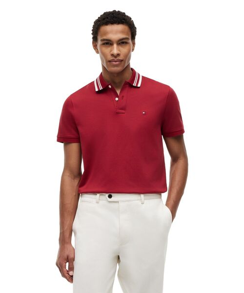 TOMMY HILFIGER（トミーヒルフィガー）の「ショートスリーブポロシャツ（ポロシャツ・メンズ・レッド/マルチ/ホワイト・MEDIUM/SMALL/LARGE/X-LARGE）」の3枚目の写真