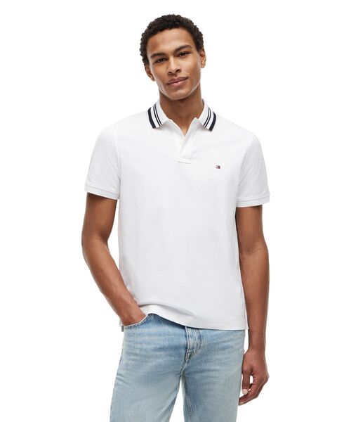 TOMMY HILFIGER（トミーヒルフィガー）の「ショートスリーブポロシャツ（ポロシャツ・メンズ・レッド/マルチ/ホワイト・MEDIUM/SMALL/LARGE/X-LARGE）」の2枚目の写真