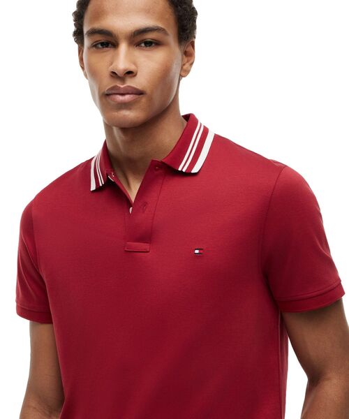 TOMMY HILFIGER（トミーヒルフィガー）の「ショートスリーブポロシャツ（ポロシャツ・メンズ・レッド/マルチ/ホワイト・MEDIUM/SMALL/LARGE/X-LARGE）」の10枚目の写真