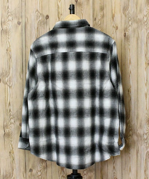 TopIsm(トップイズム)の「ネル起毛長袖チェックシャツ(シャツ/ブラウス・メンズ・ブラック系その他/ホワイト/レッド/グリーン/マスタード/ネイビー/ブラック・M/L/LL)」の14枚目の写真