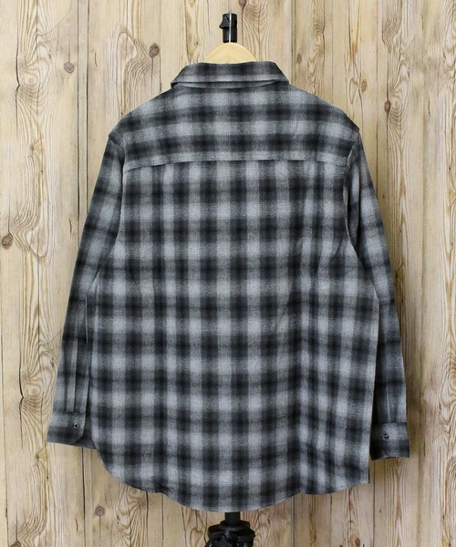 TopIsm(トップイズム)の「ネル起毛長袖チェックシャツ(シャツ/ブラウス・メンズ・ブラック系その他/ホワイト/レッド/グリーン/マスタード/ネイビー/ブラック・M/L/LL)」の18枚目の写真