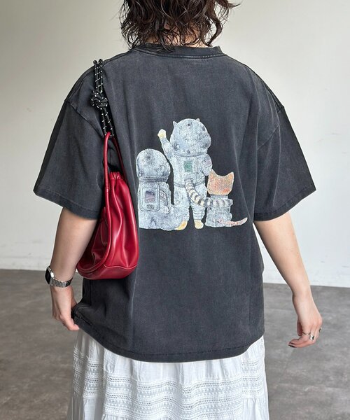 CPCM(シーピーシーエム)の「※品番変更 古着ライクアニマルT(Tシャツ/カットソー・レディース・ブラック/ホワイト系その他/ホワイト/ネイビー・MEDIUM/LARGE)」の14枚目の写真