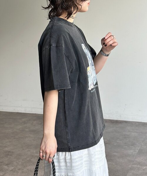 CPCM(シーピーシーエム)の「※品番変更 古着ライクアニマルT(Tシャツ/カットソー・レディース・ブラック/ホワイト系その他/ホワイト/ネイビー・MEDIUM/LARGE)」の15枚目の写真