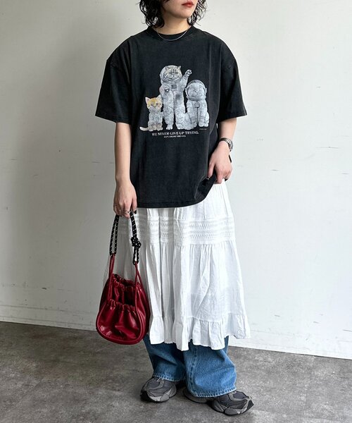 CPCM(シーピーシーエム)の「※品番変更 古着ライクアニマルT(Tシャツ/カットソー・レディース・ブラック/ホワイト系その他/ホワイト/ネイビー・MEDIUM/LARGE)」の16枚目の写真
