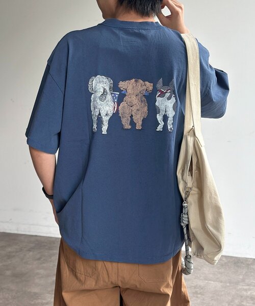 CPCM(シーピーシーエム)の「※品番変更 古着ライクアニマルT(Tシャツ/カットソー・レディース・ブラック/ホワイト系その他/ホワイト/ネイビー・MEDIUM/LARGE)」の19枚目の写真