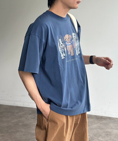 CPCM(シーピーシーエム)の「※品番変更 古着ライクアニマルT(Tシャツ/カットソー・レディース・ブラック/ホワイト系その他/ホワイト/ネイビー・MEDIUM/LARGE)」の20枚目の写真