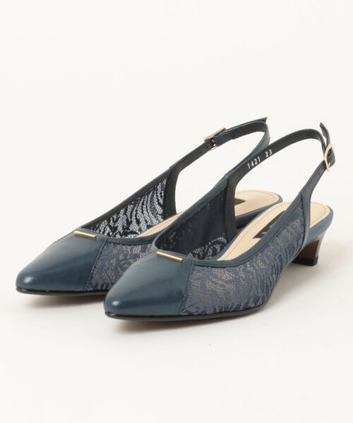 MACKINTOSH LONDON（マッキントッシュ ロンドン）の「バックストラップチュールパンプス（パンプス・レディース・ベージュ/ブラック/ブルー・23.5cm/23.0cm/24.5cm/24.0cm/22.5cm）」の3枚目の写真