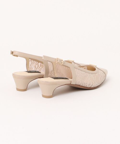 MACKINTOSH LONDON（マッキントッシュ ロンドン）の「バックストラップチュールパンプス（パンプス・レディース・ベージュ/ブラック/ブルー・23.5cm/23.0cm/24.5cm/24.0cm/22.5cm）」の4枚目の写真