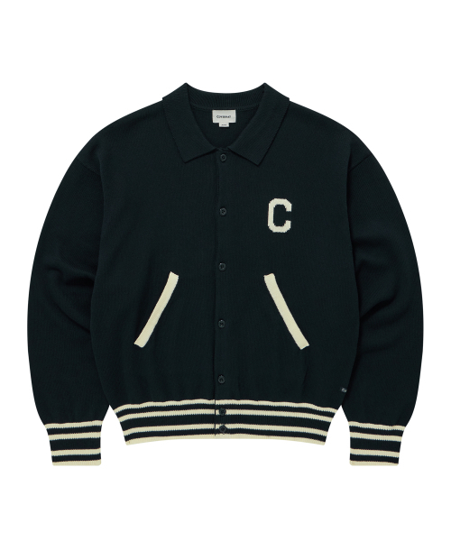 COVERNAT(カバーナット)の「Cロゴニットバスティジャケットネイビー(ブルゾン・メンズ・その他・SMALL/MEDIUM/LARGE/X-LARGE)」の2枚目の写真